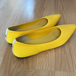 Yellow Vivaia flats size 40